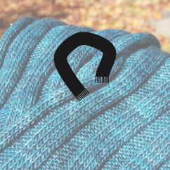 How to knit a crochet scarf